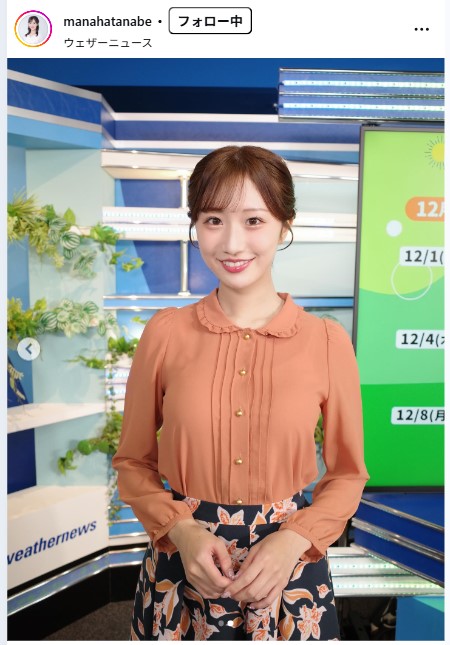 田辺真南葉のインスタグラムから