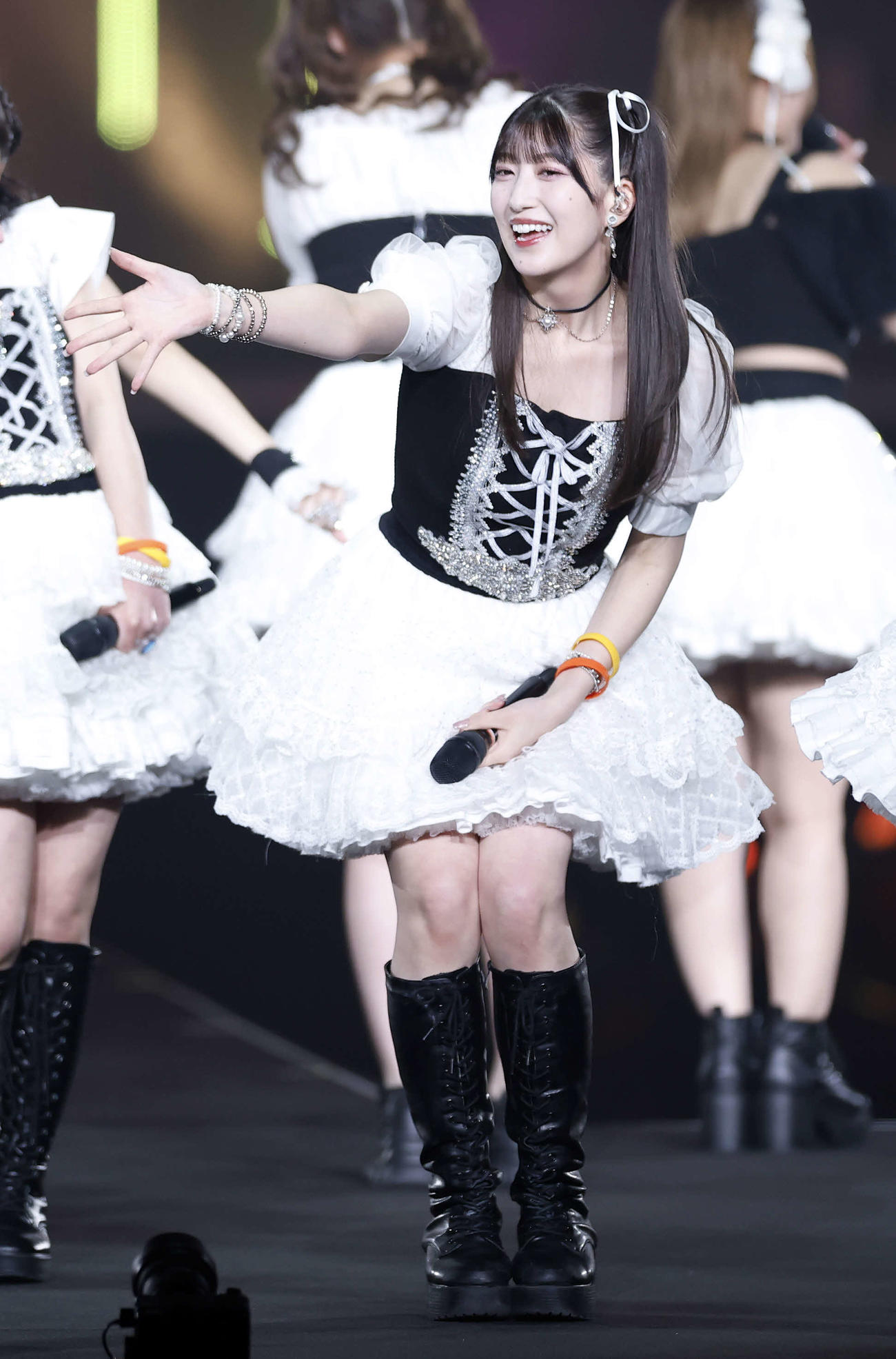 モーニング娘。’25　コンサートツアー秋　～Movin’Forward with Hope～　羽賀朱音・横山玲奈　卒業スペシャル　　パフォーマンスを行う羽賀朱音（撮影・山本朝陽）