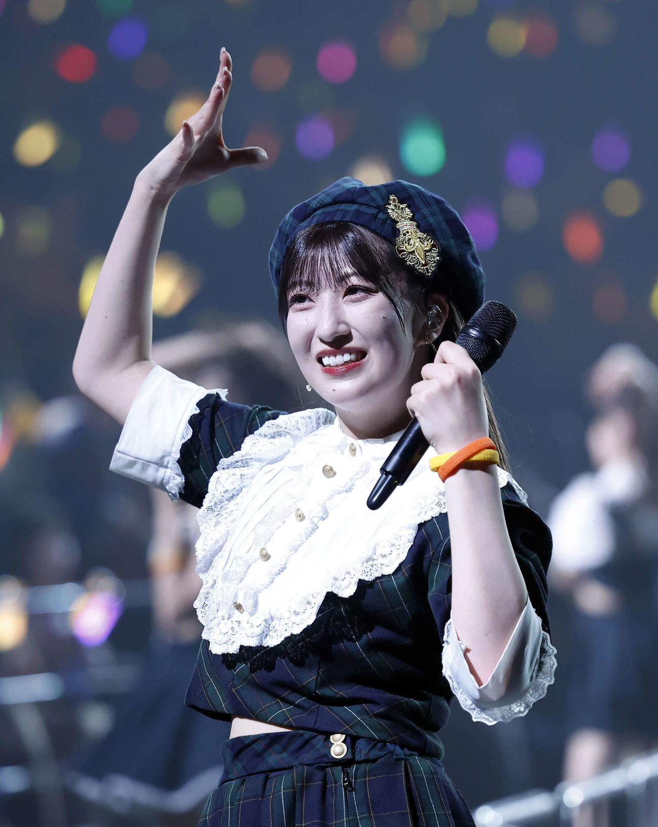 モーニング娘。’25　コンサートツアー秋　～Movin’Forward with Hope～　羽賀朱音・横山玲奈　卒業スペシャル　パフォーマンスを行う羽賀朱音（撮影・山本朝陽）