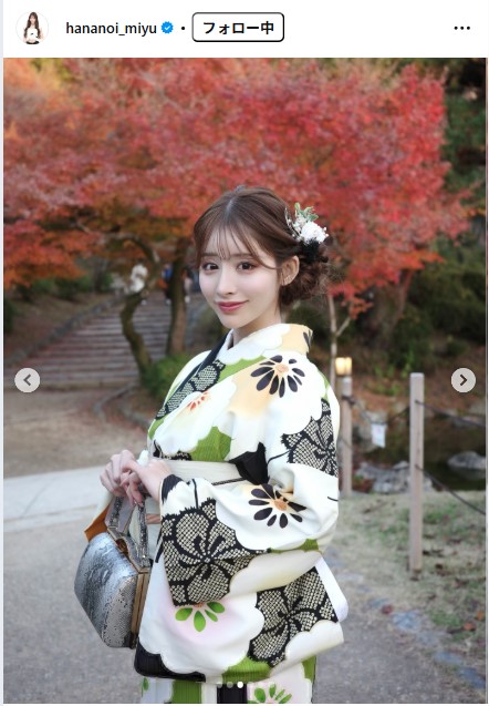花乃衣美優のインスタグラムから