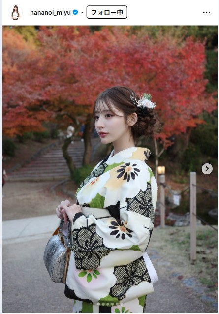 花乃衣美優のインスタグラムから