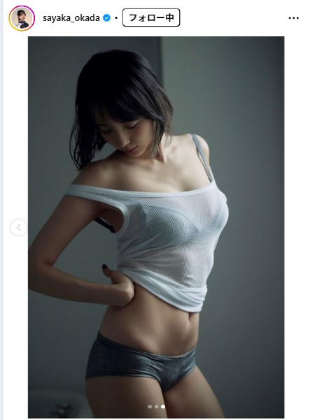 岡田紗佳のインスタグラムから