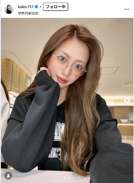 央川かこのインスタグラムから
