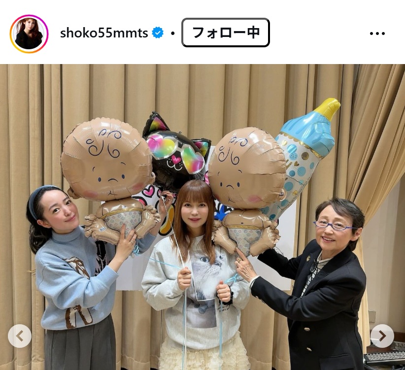 中川翔子のインスタグラムから