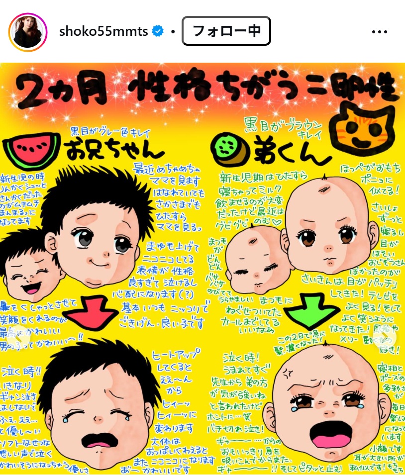 中川翔子のインスタグラムから