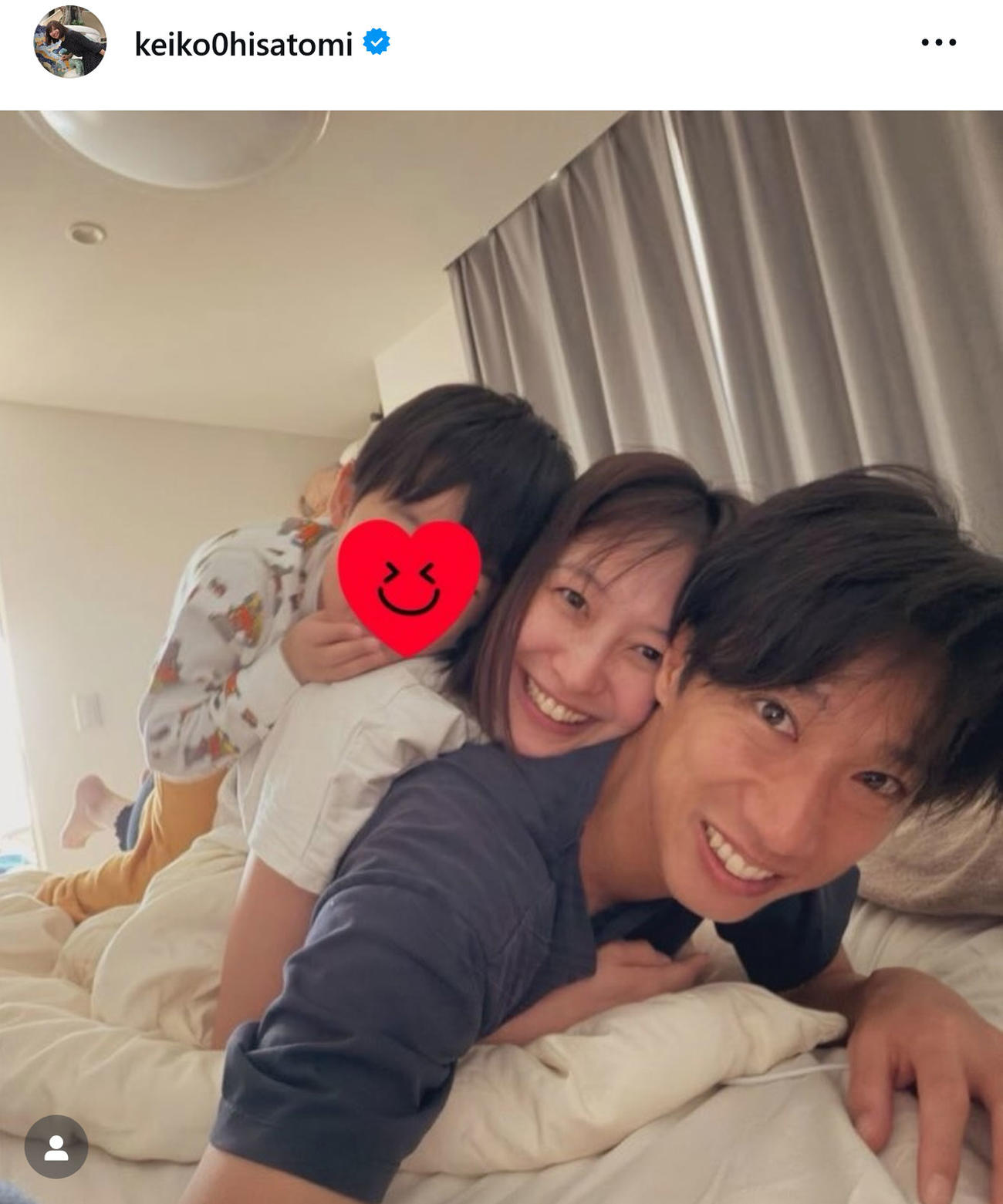 久冨慶子アナのインスタグラムから