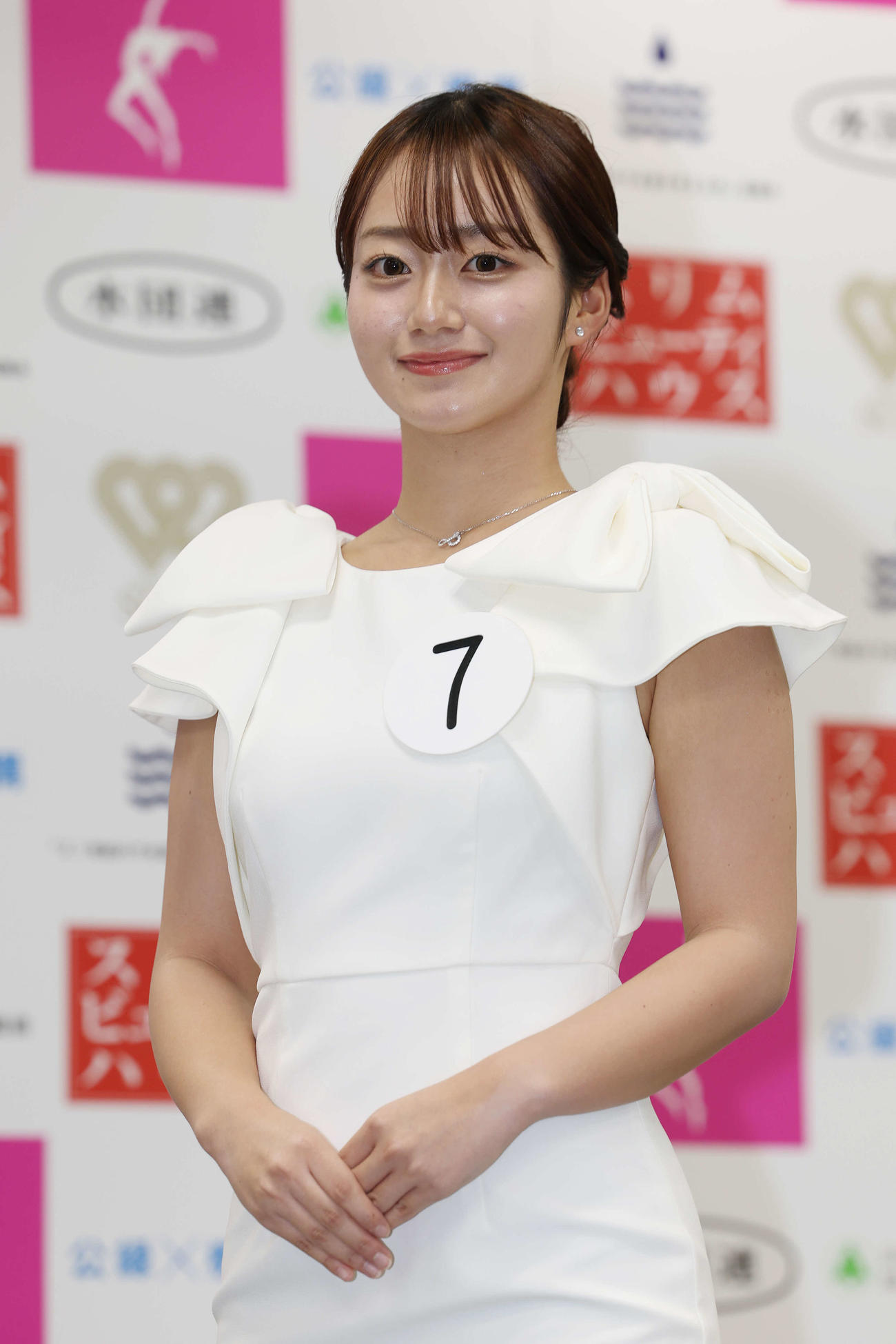 第58回ミス日本コンテスト2026開催告知＆ファイナリスト紹介記者発表会　ファイナリストに選ばれた岡田帆夏さん（撮影・宮地輝）