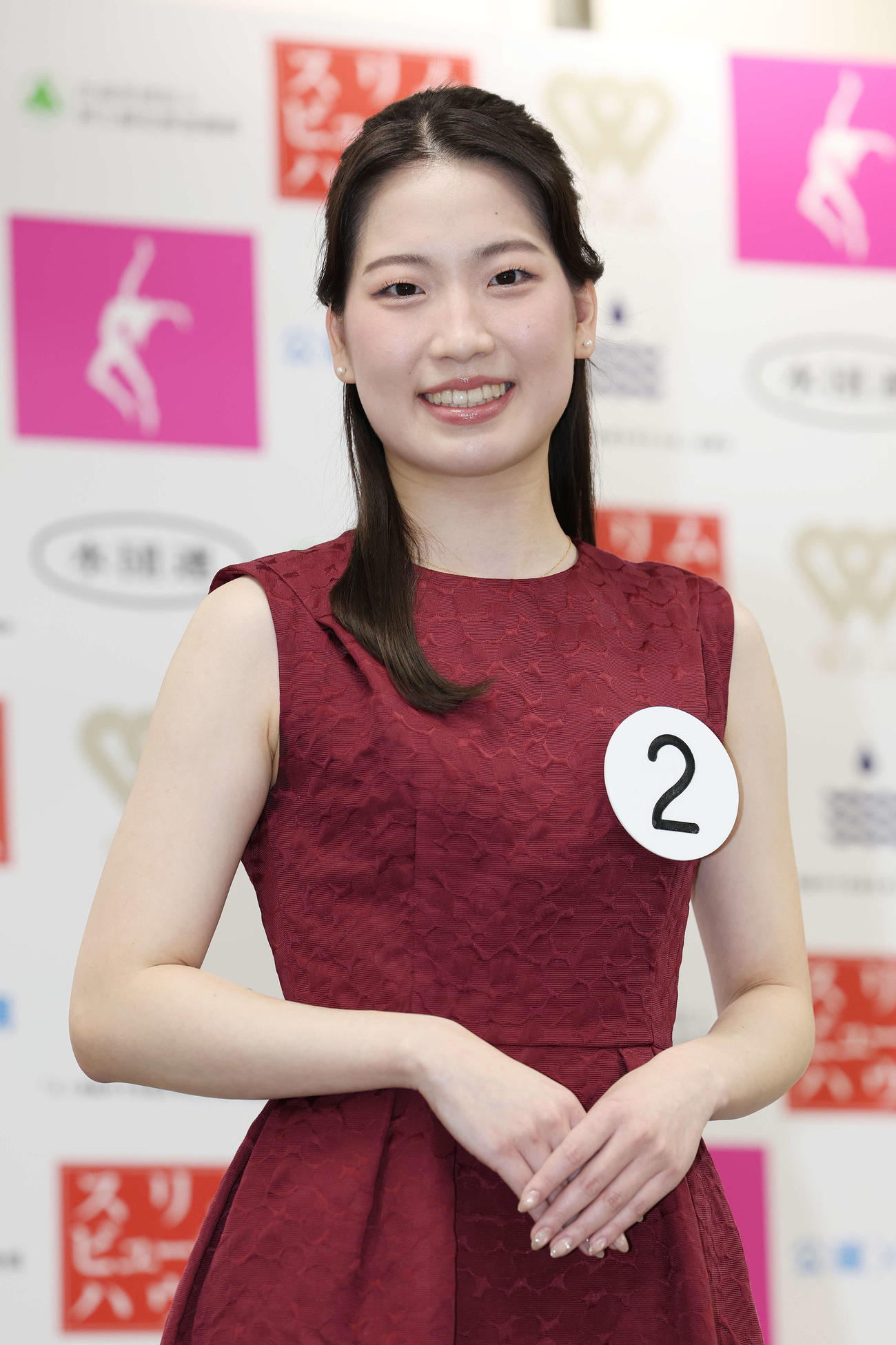 第58回ミス日本コンテスト2026開催告知＆ファイナリスト紹介記者発表会　ファイナリストに選ばれた寺地真杏奈さん（撮影・宮地輝）