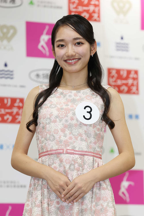 第58回ミス日本コンテスト2026開催告知＆ファイナリスト紹介記者発表会　ファイナリストに選ばれた辻本祐佳さん（撮影・宮地輝）