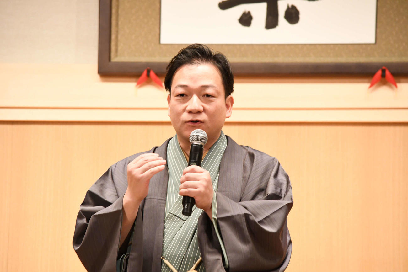 繁昌亭大賞を受賞した桂佐ん吉（撮影・阪口孝志）