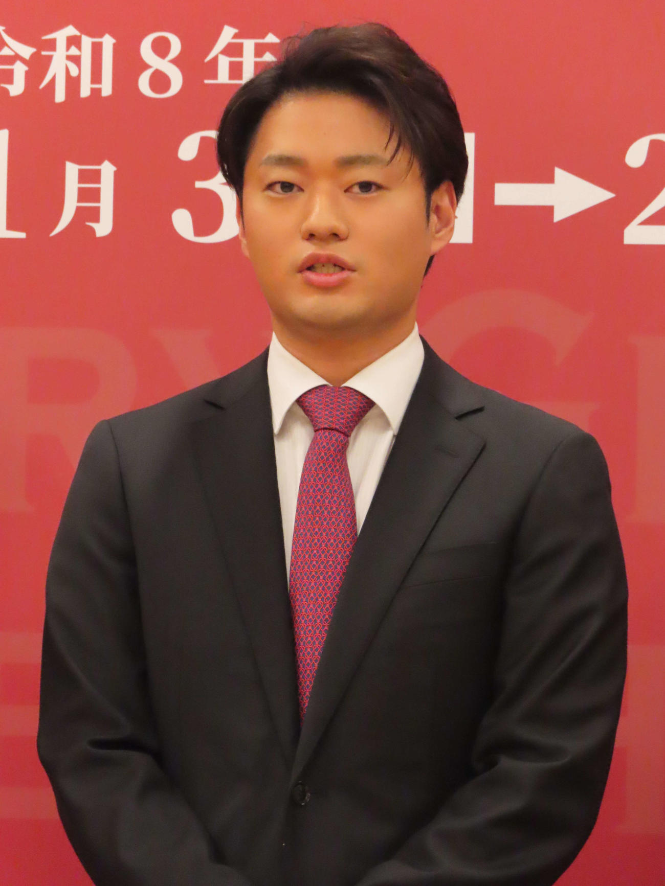 「初春大歌舞伎」の取材会に出席した中村福之助