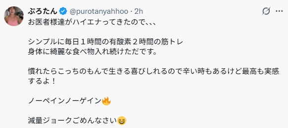 ぷろたんのXから