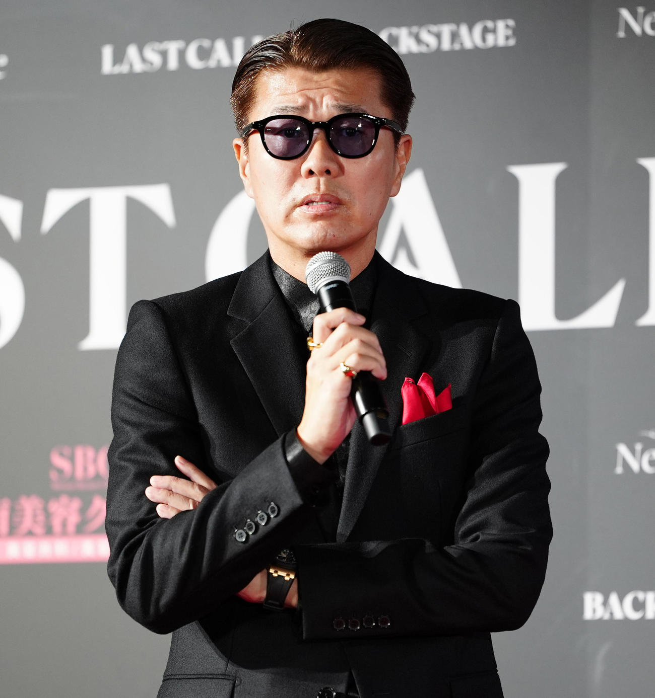 「LAST CALL」制作発表会で登壇するおちまさと氏（撮影・清水貴仁）