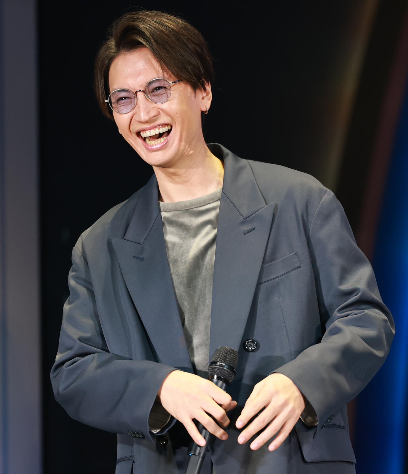「ジュニア　Showcase 2025　新星－SHINSEI－」のゲネプロを終え会見する大倉忠義（撮影・野上伸悟）
