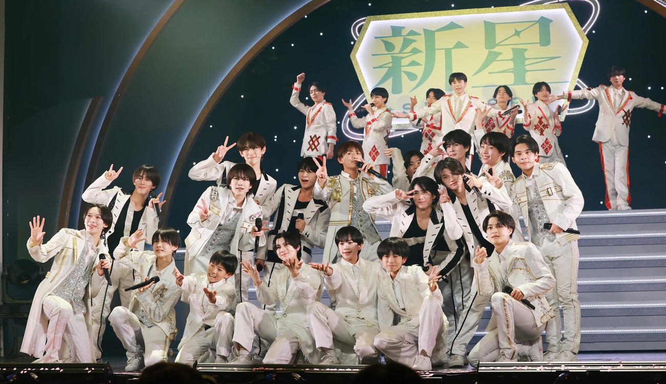 「ジュニア　Showcase 2025　新星－SHINSEI－」のゲネプロを公開したジュニア（撮影・野上伸悟）