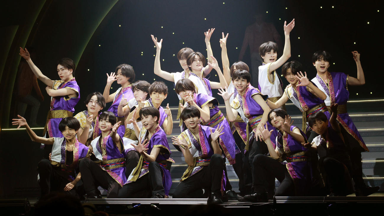 「ジュニア　Showcase 2025　新星－SHINSEI－」のゲネプロを公開したジュニア（撮影・野上伸悟）