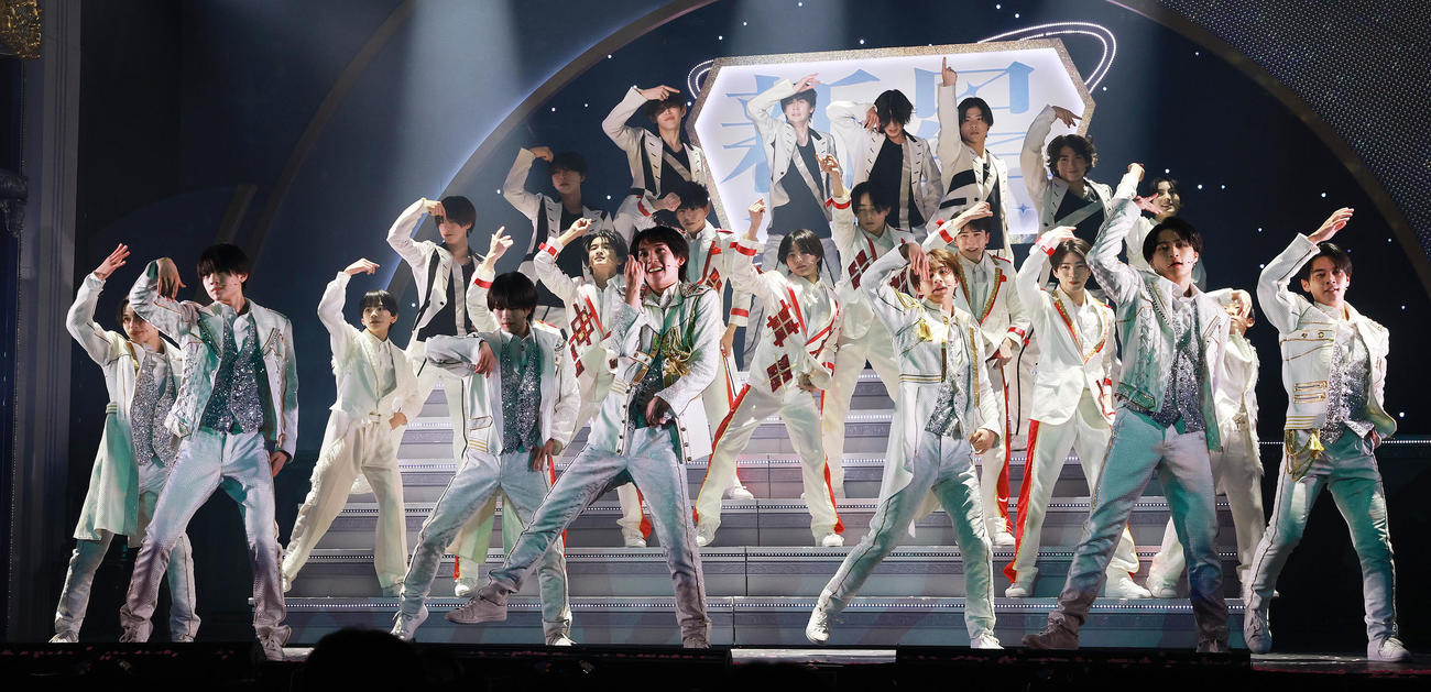 「ジュニア　Showcase 2025　新星－SHINSEI－」のゲネプロを公開したジュニア（撮影・野上伸悟）