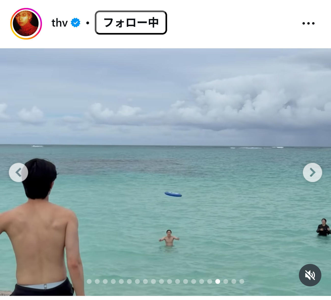 BTSのVのインスタグラムから