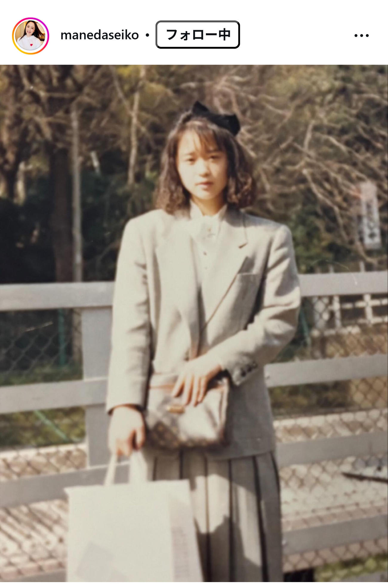 まねだ聖子のインスタグラムから