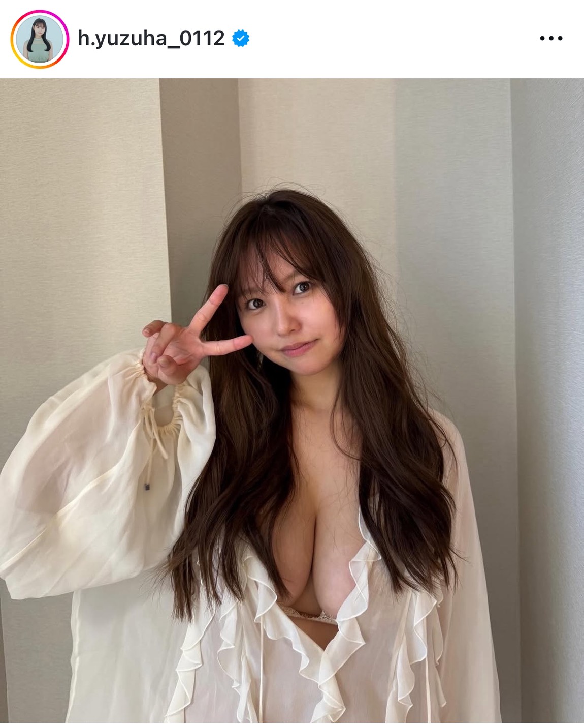 本郷柚巴のインスタグラムから