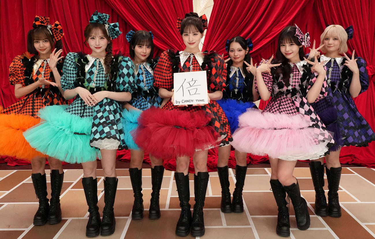 2025年の今年の漢字1文字に「倍」を挙げたCANDY TUNE