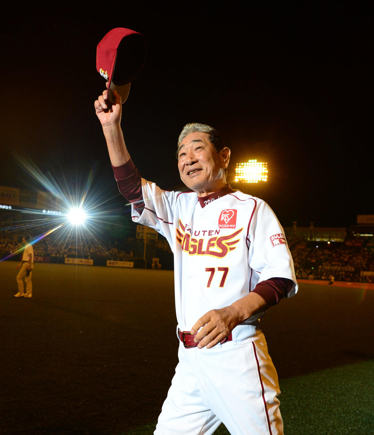 楽天監督時代の星野仙一さん（2014年10月7日撮影）