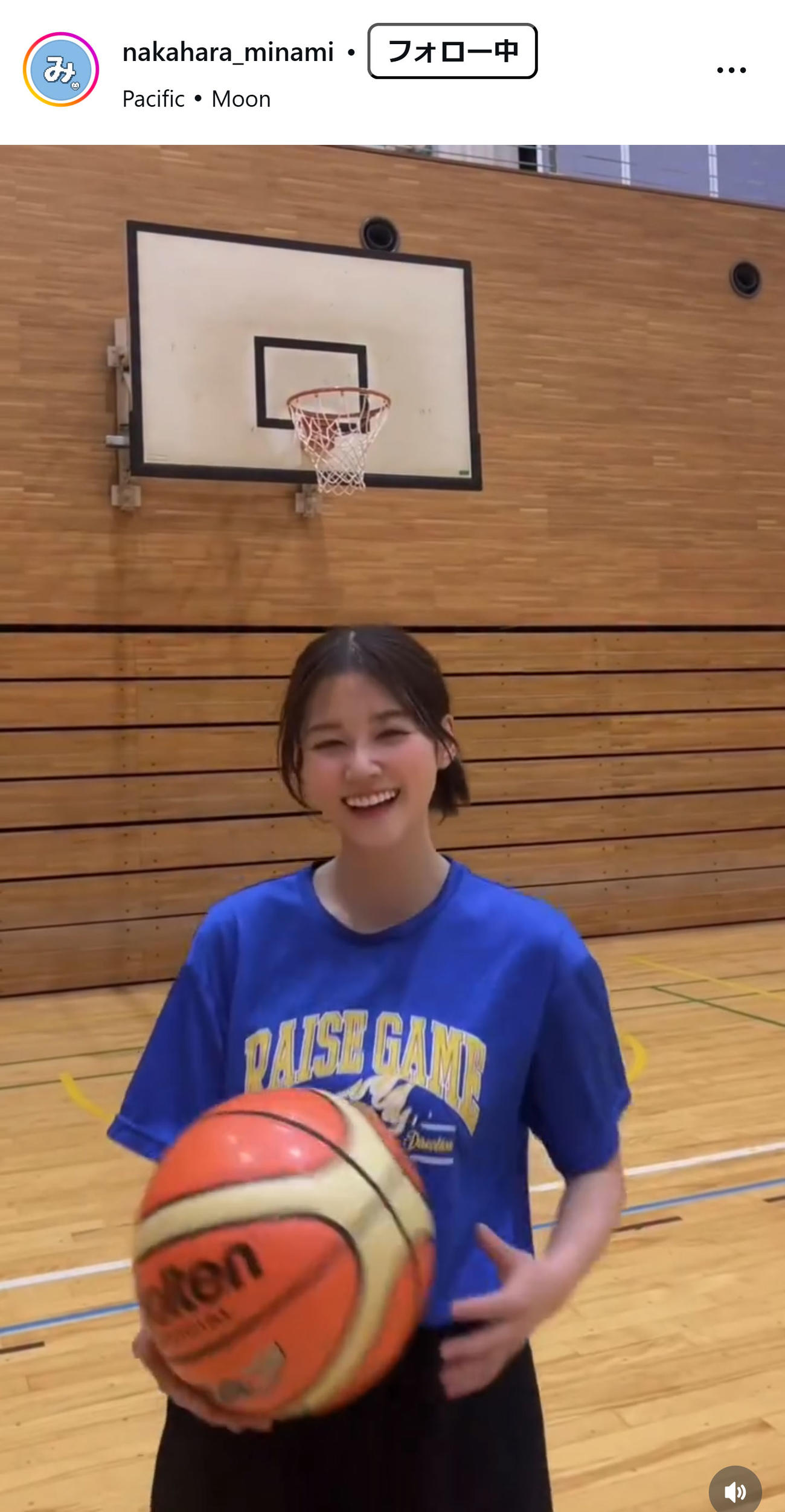 中原みなみアナのインスタグラムから