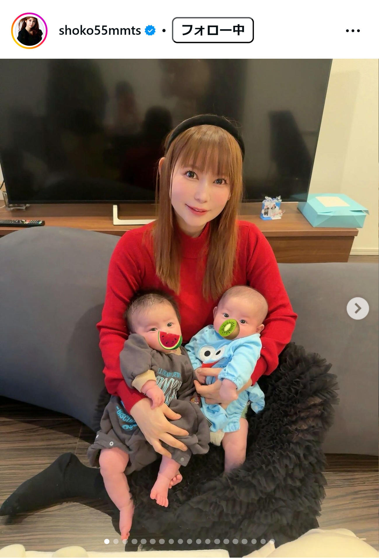 中川翔子のインスタグラムから