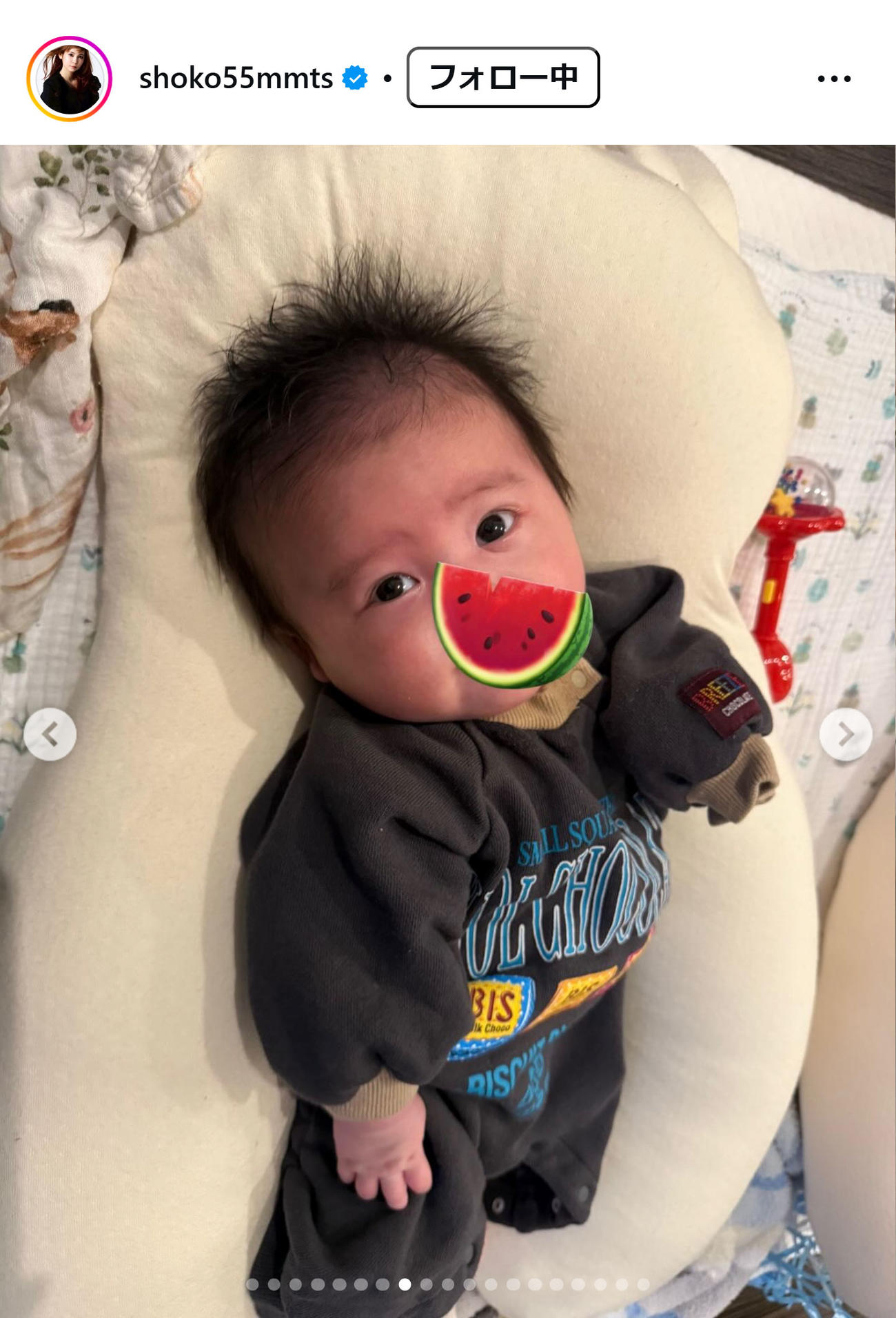 中川翔子のインスタグラムから