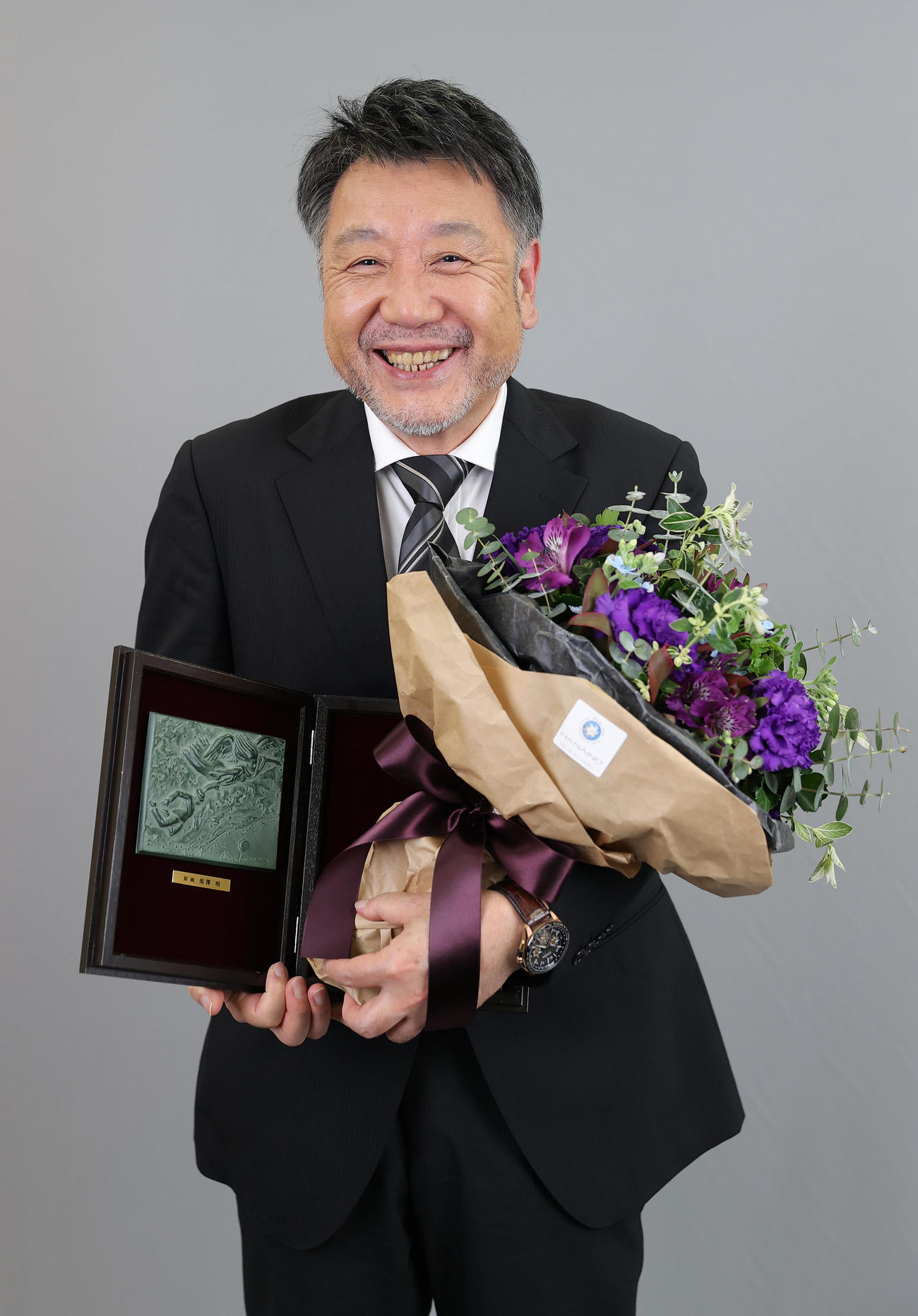「燃えよ剣」で石原裕次郎賞を受賞し笑顔を見せる原田眞人監督（21年11月撮影）