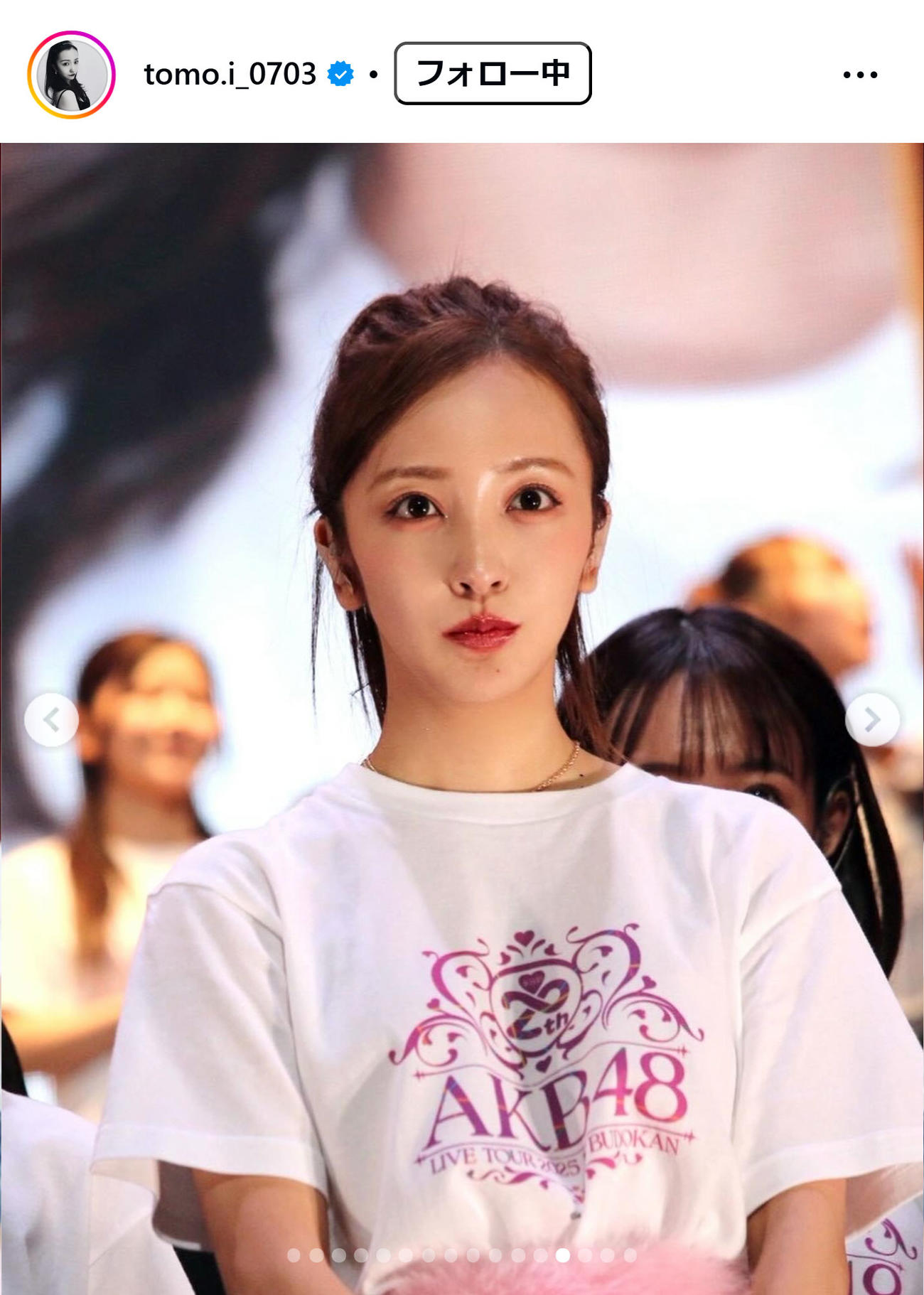 板野友美のインスタグラムから