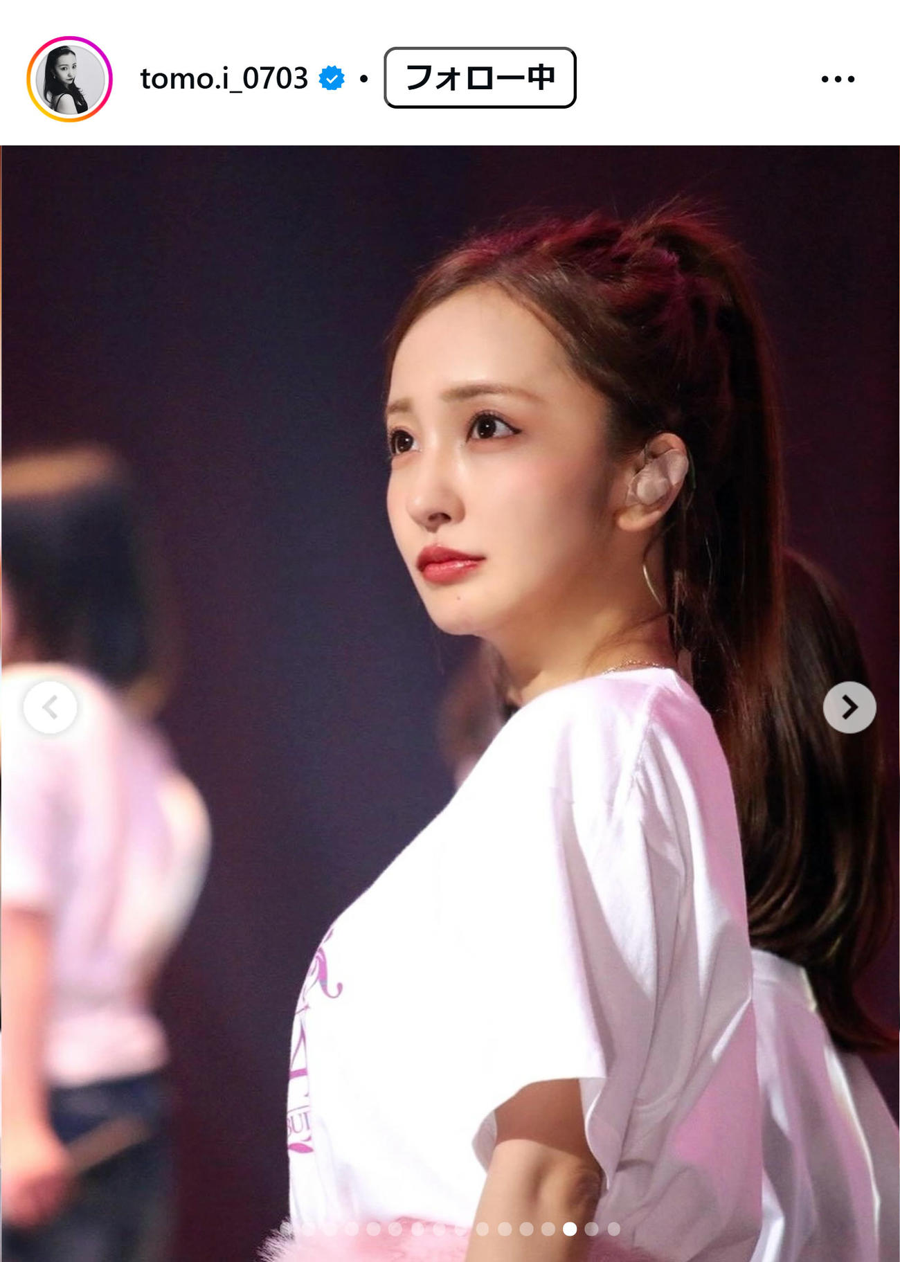 板野友美のインスタグラムから