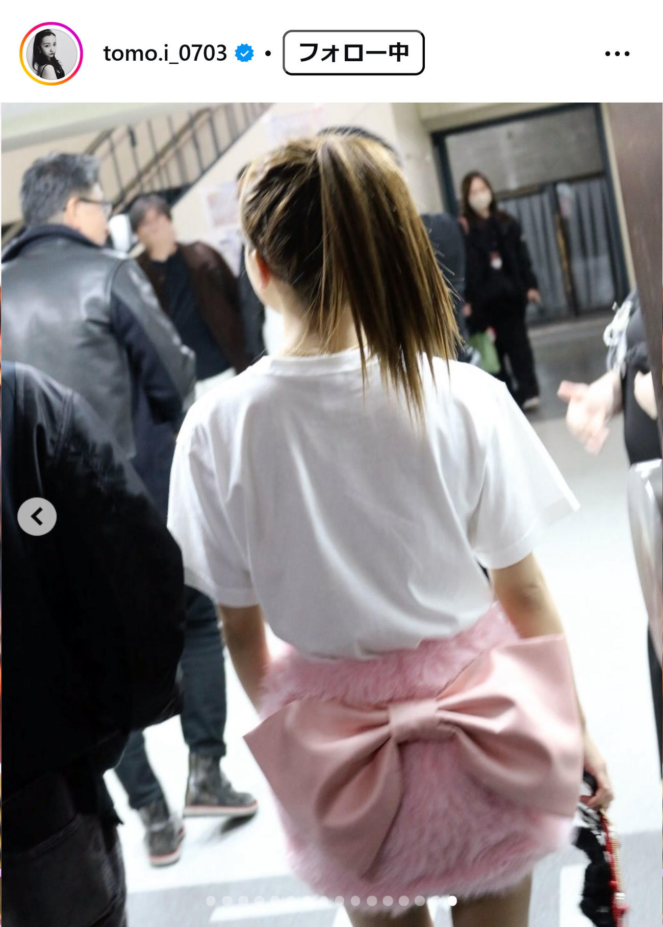 板野友美のインスタグラムから