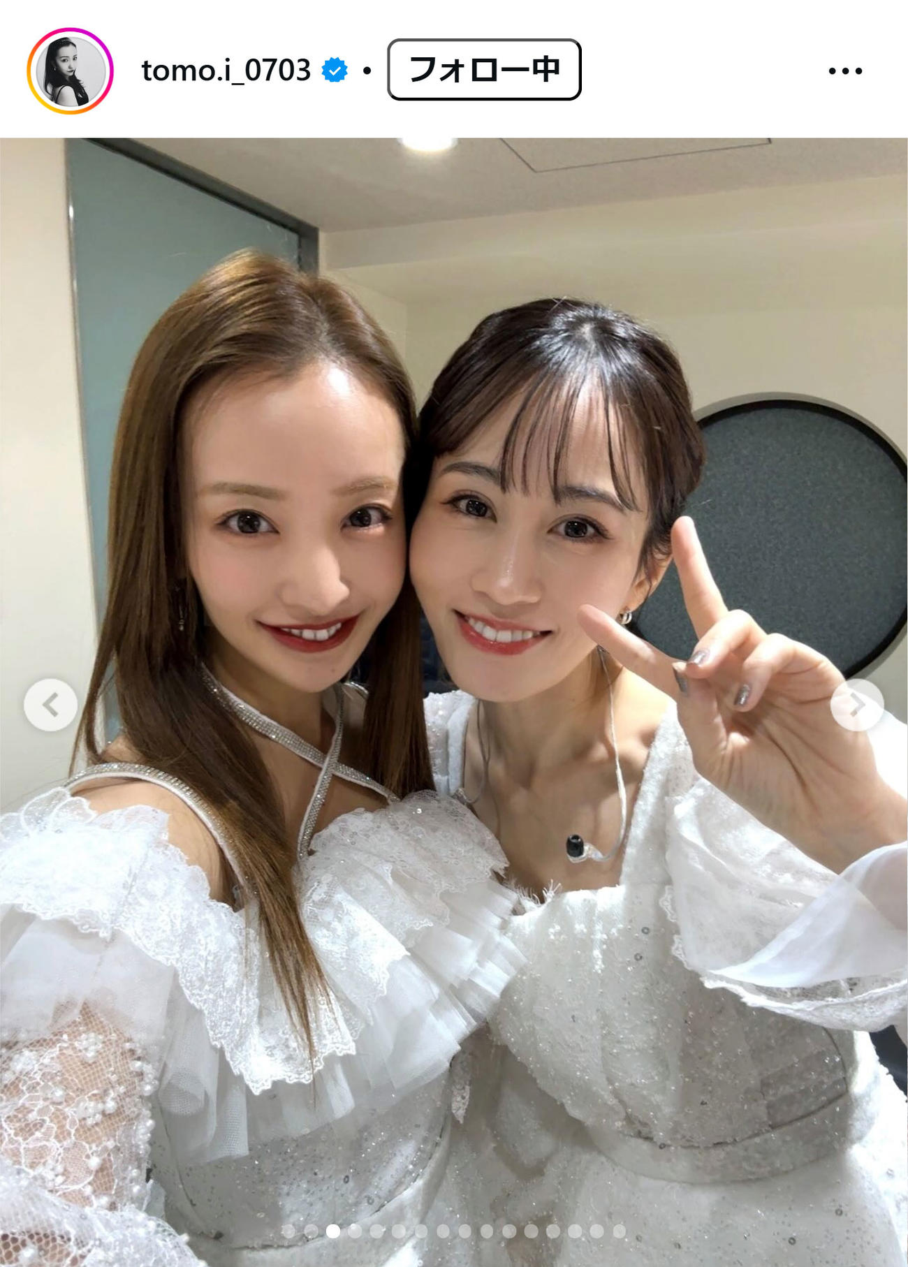 板野友美のインスタグラムから