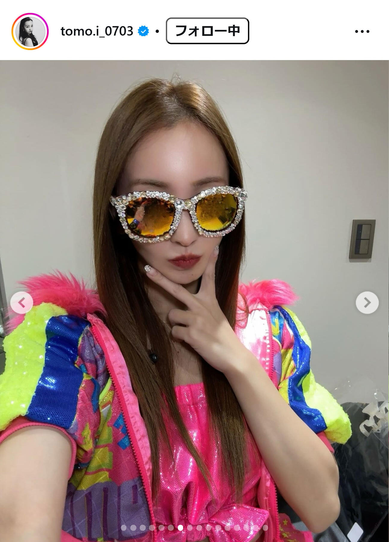 板野友美のインスタグラムから
