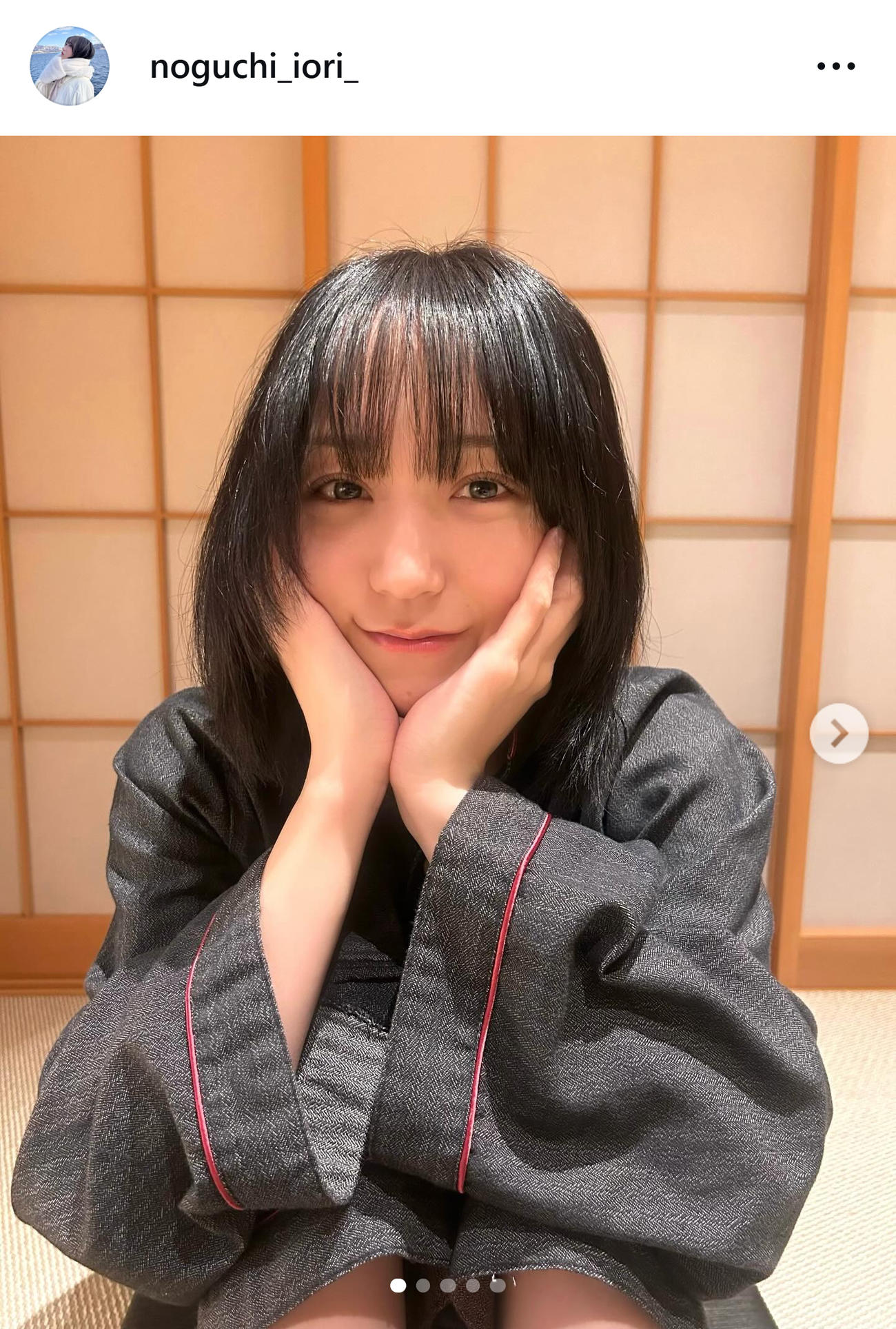 野口衣織のインスタグラムから