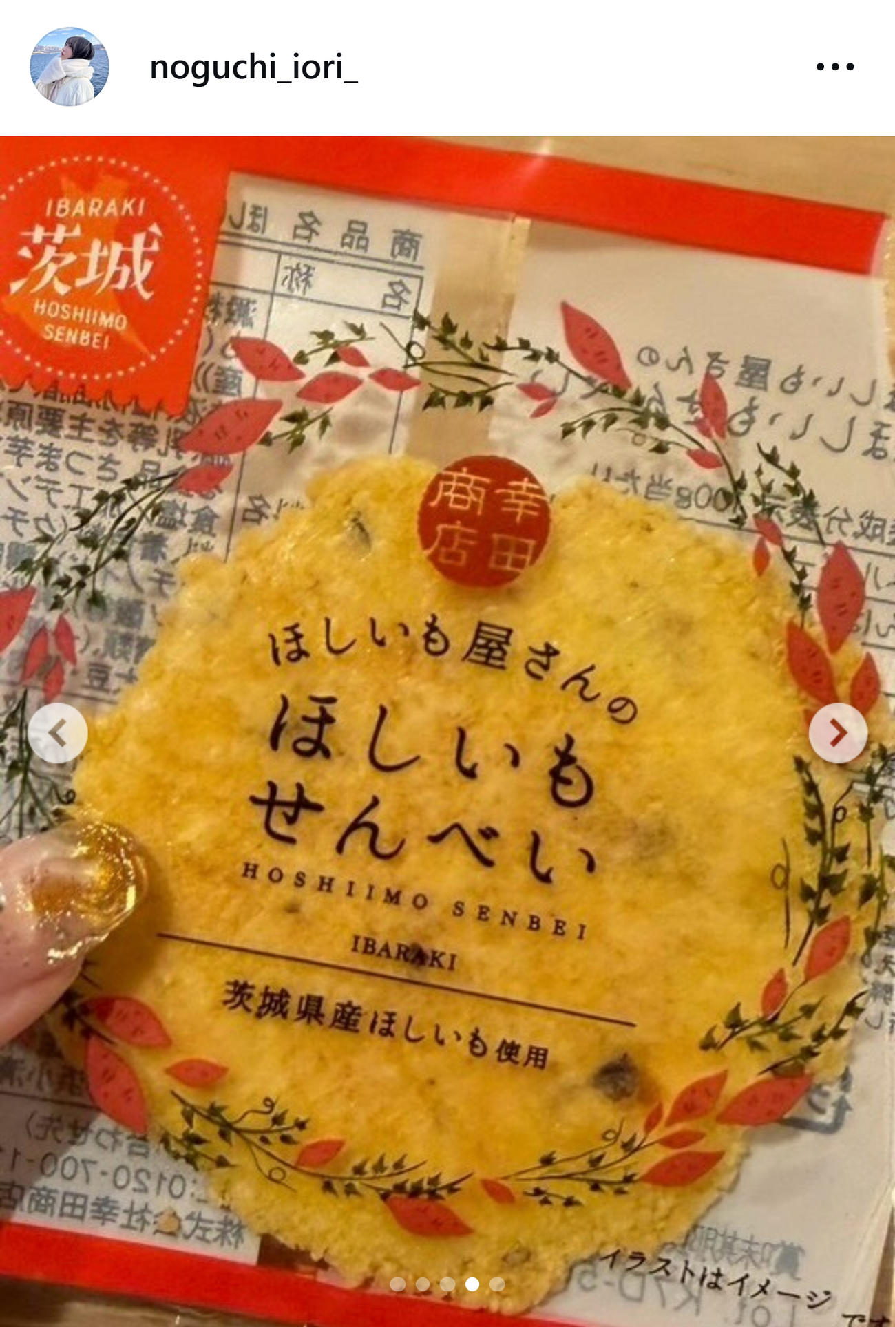 野口衣織のインスタグラムから