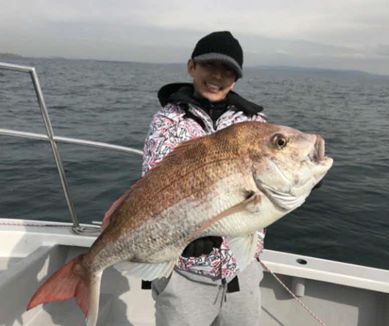 藤木直人が釣ったマダイ