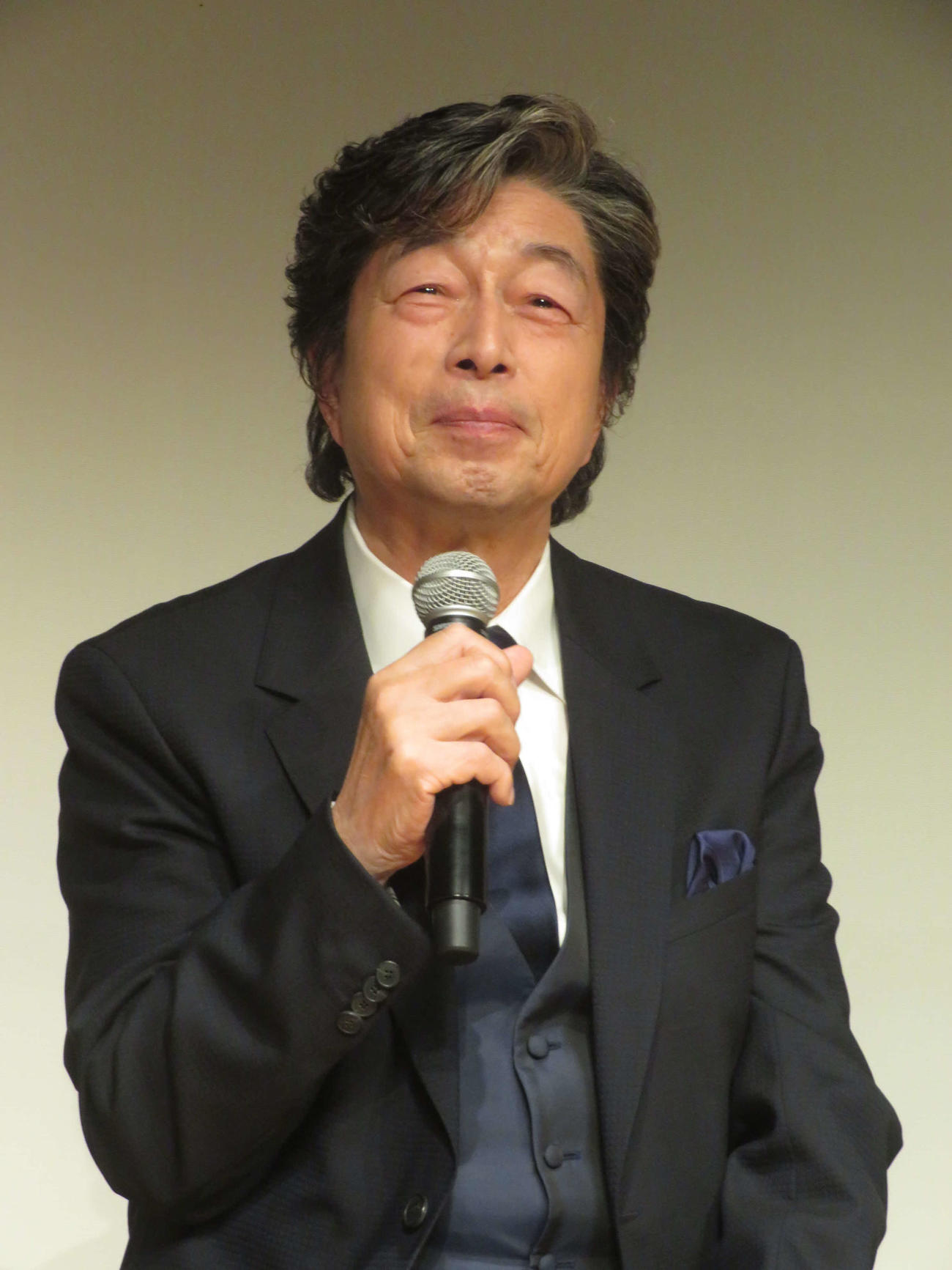 「噴水　五十年目の俺たちの旅」出版記念トークイベントに出席した中村雅俊（撮影・川田和博）
