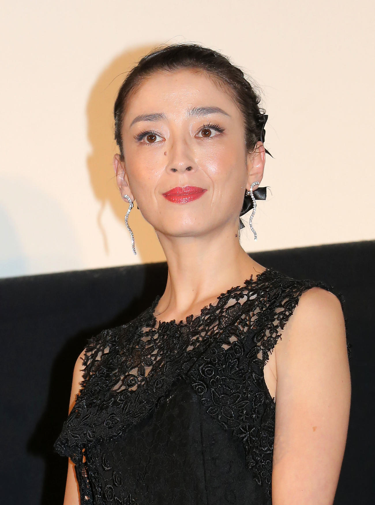 映画「紙の月」プレミア試写会に出席する宮沢りえ