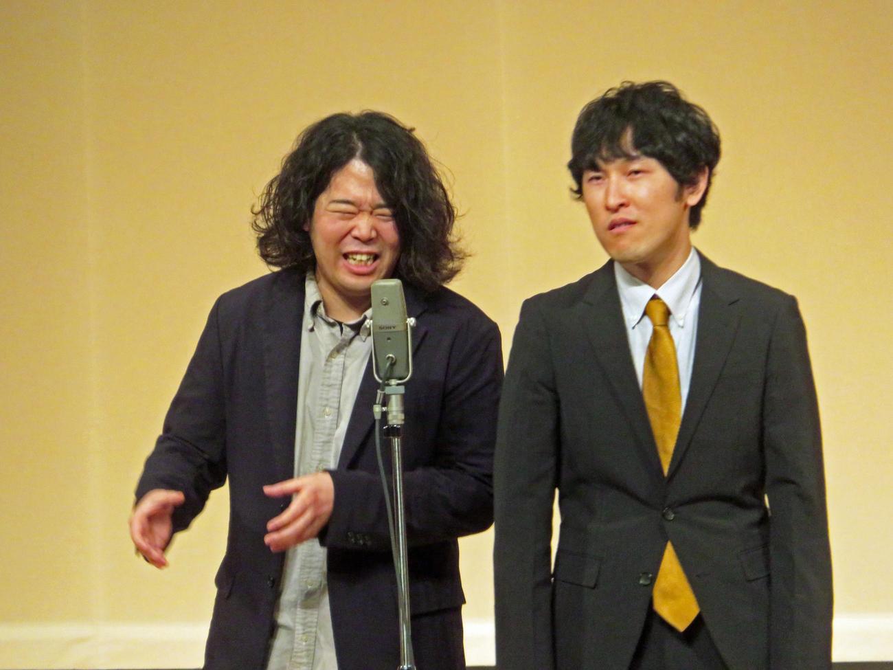 「太田プロライブ月笑2025クライマックスシリーズ」にゲスト出演した宮下草薙の草薙航基（左）と宮下兼史鷹（撮影・川田和博）