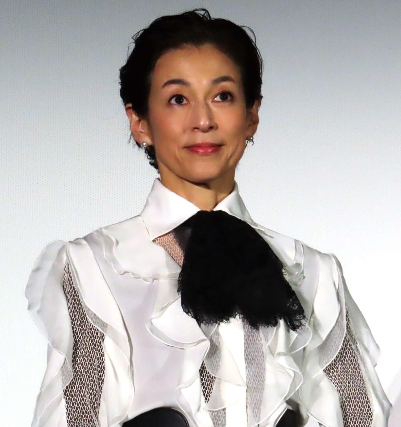 ABEMAオリジナルドラマ「スキャンダルイブ」大ヒット御礼トークショーに出席した鈴木保奈美