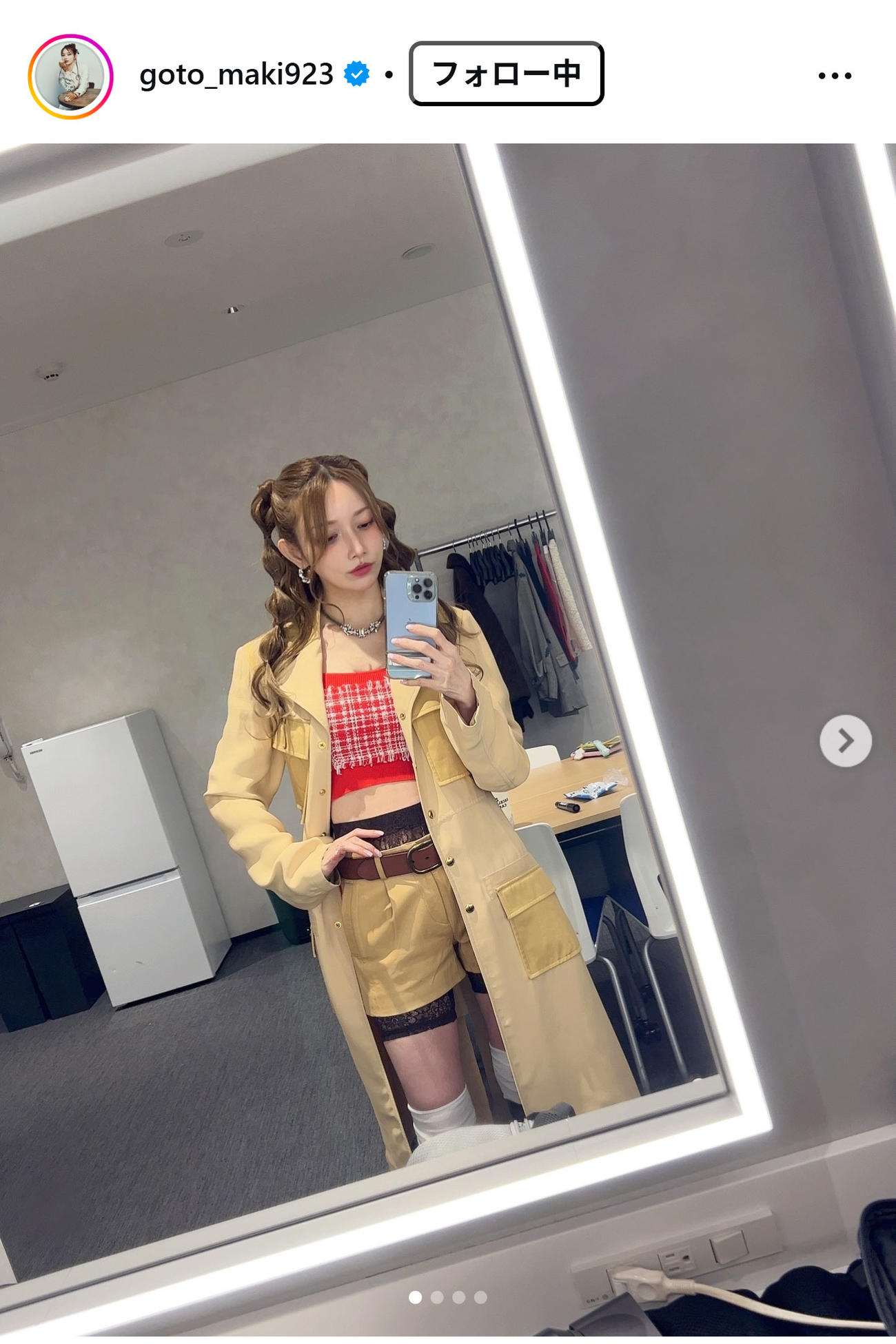 後藤真希のインスタグラムから