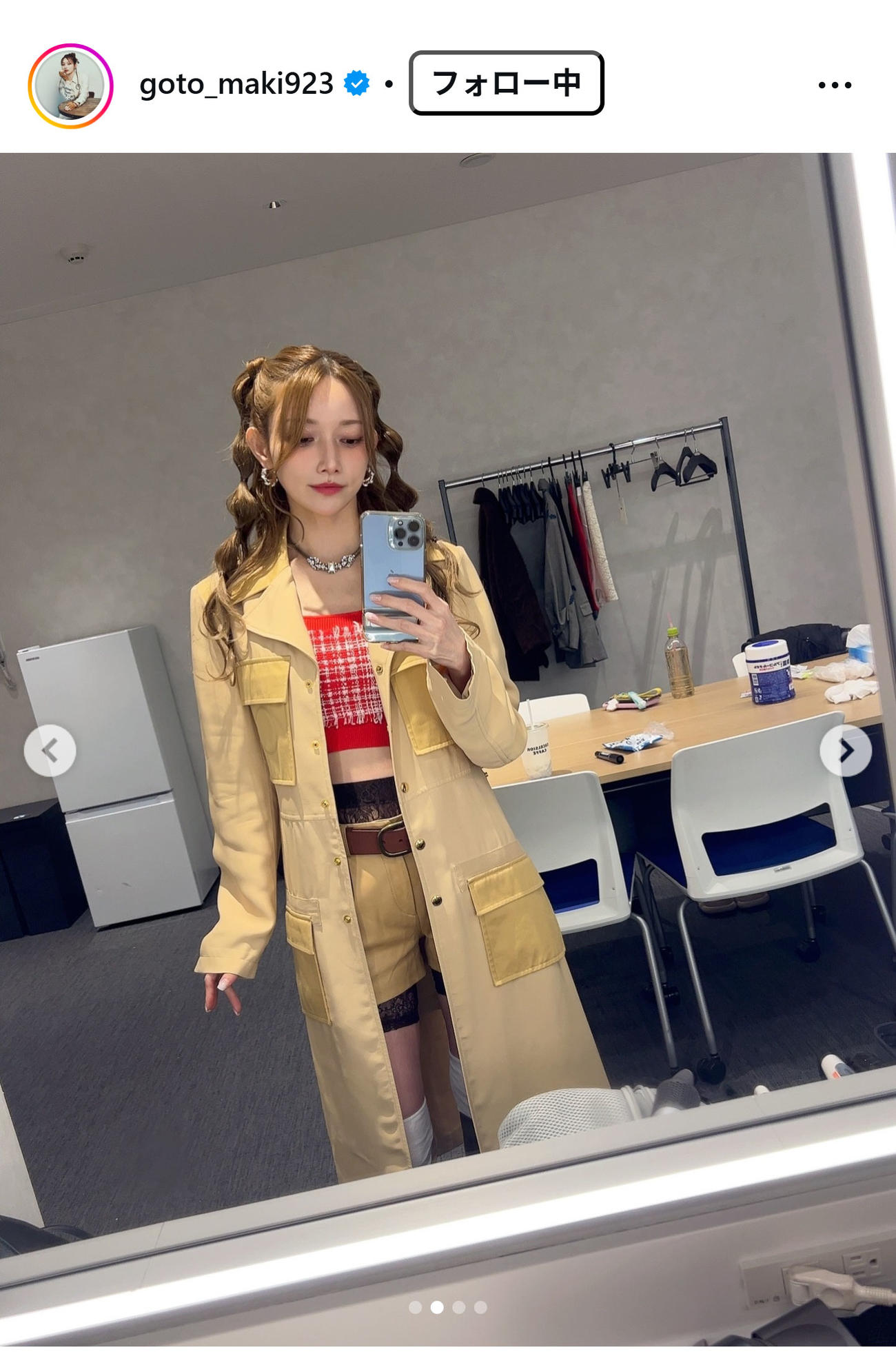 後藤真希のインスタグラムから