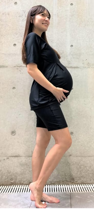 出産前のお腹を披露（高沢奈苗のインスタグラムから）