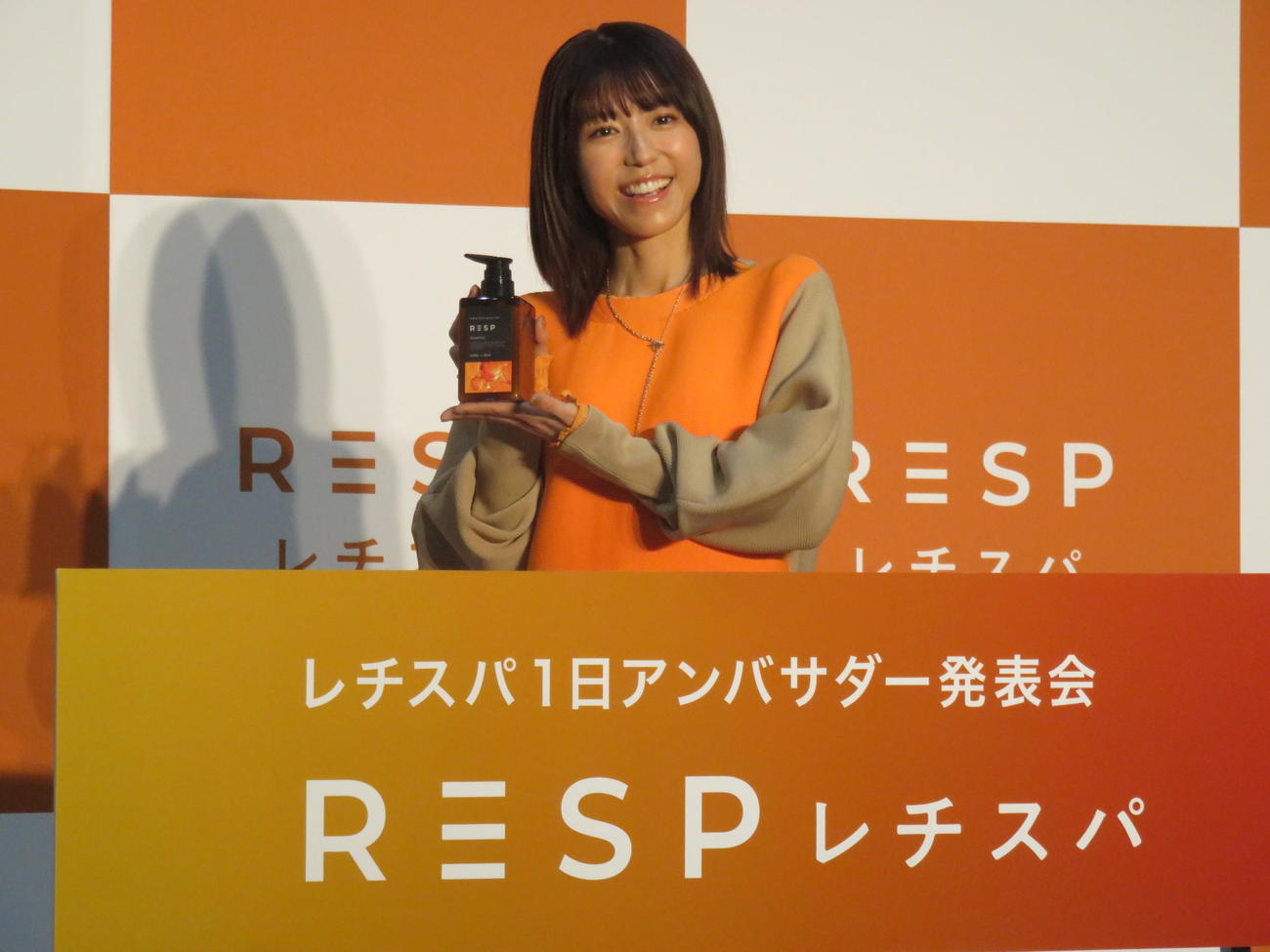 レチスパ1日アンバサダー発表会に出席した若槻千夏