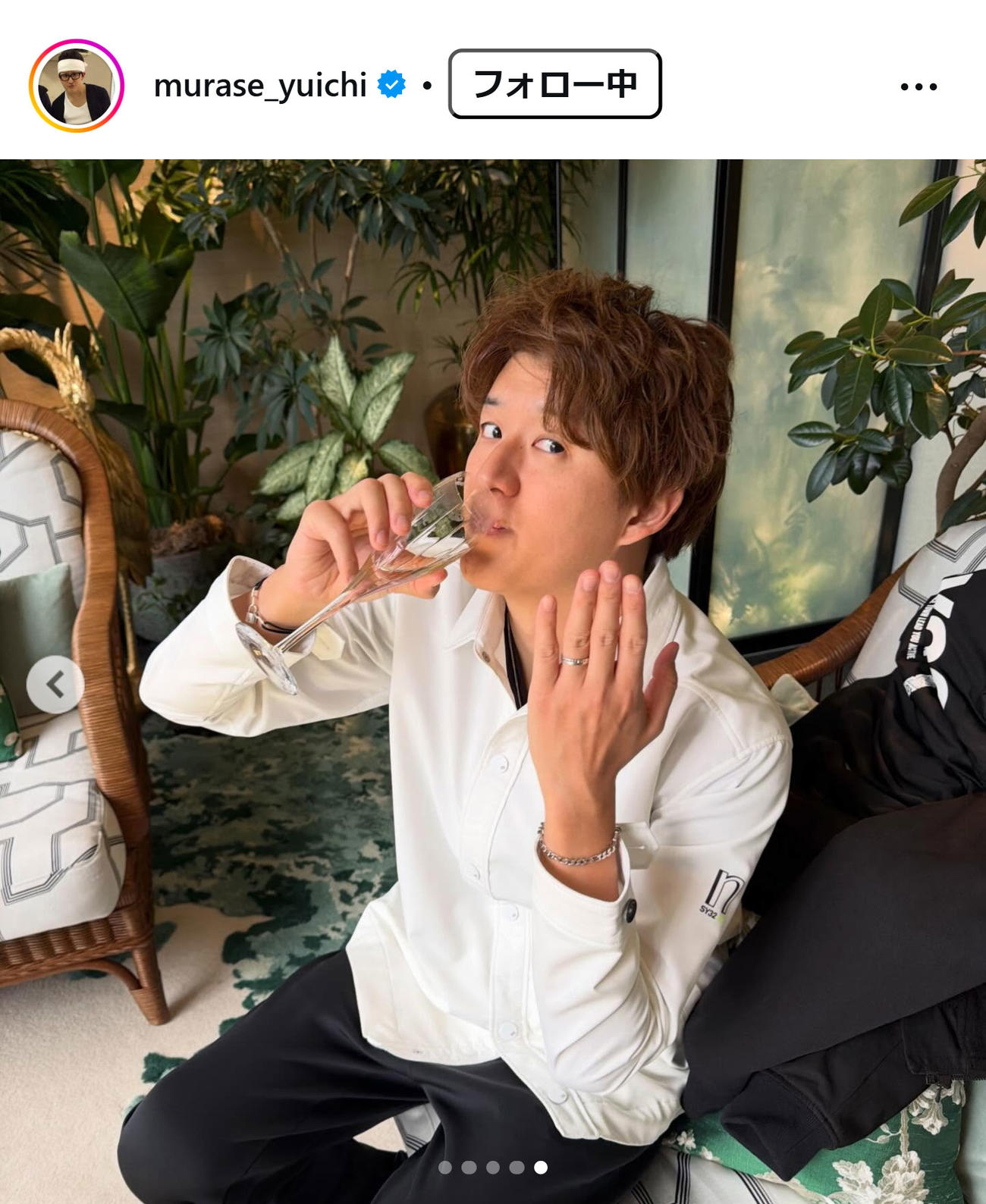 むらせのインスタグラムから