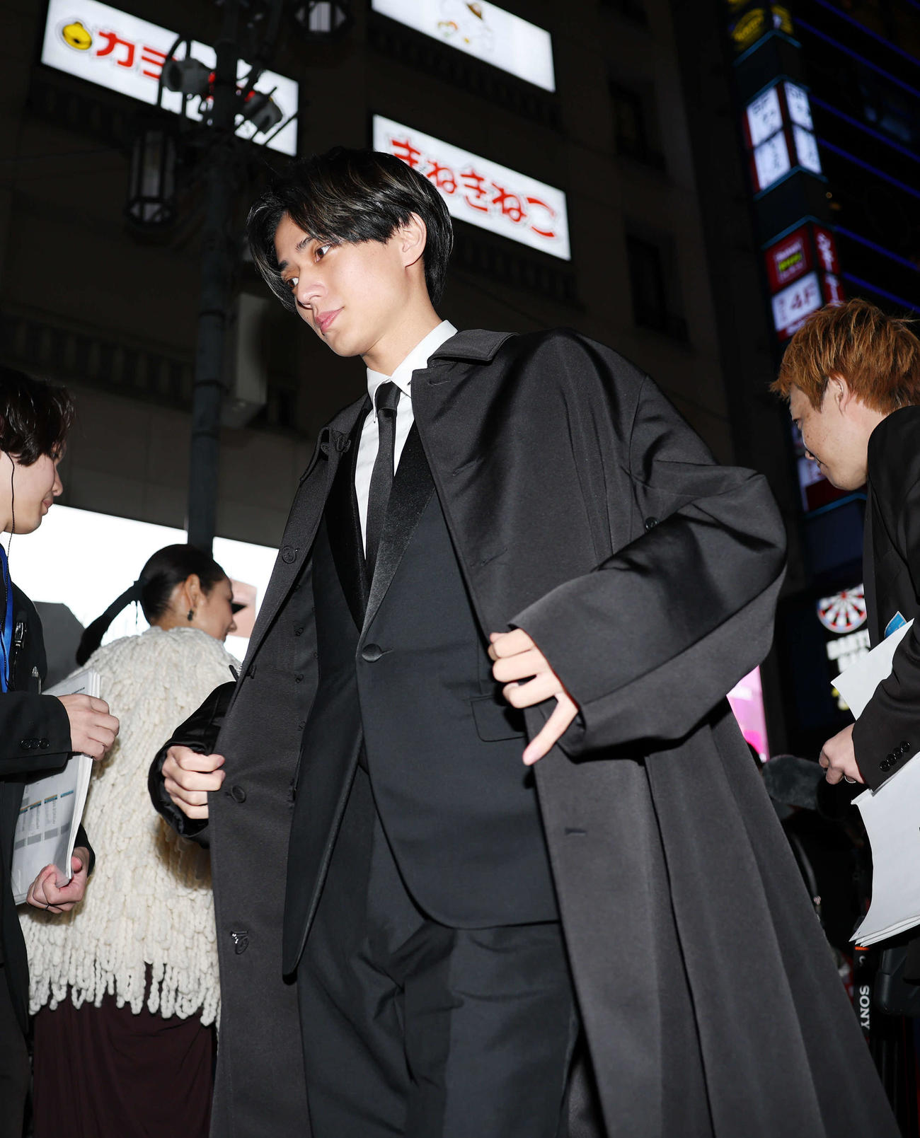 「ラストマン」レッドカーペットセレモニーに臨む永瀬廉（撮影・鈴木正人）