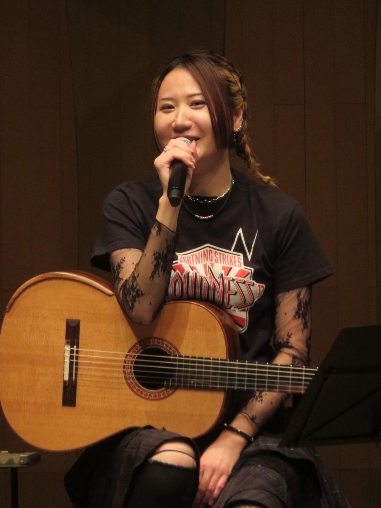 「CLASSIC×ROCK Christmas Night」を行った猪居亜美（撮影・川田和博）