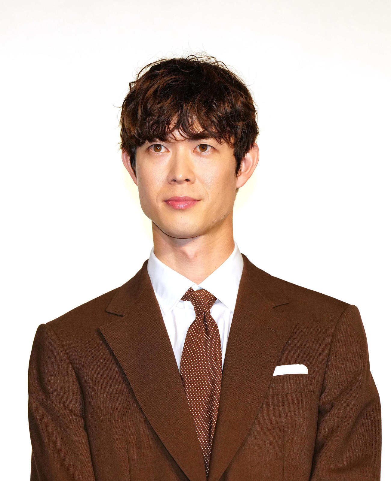 映画「楓」公開記念舞台あいさつに臨む宮沢氷魚（撮影・江口和貴）